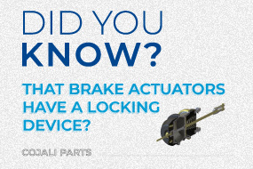 Did you know that brake actuators have a locking device?