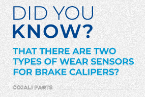 ¿Sabías que existen dos tipos de sensores de desgaste para pinzas de freno?